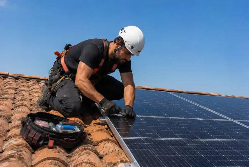 Maintenance et monitoring de panneaux solaires à Mouzeil