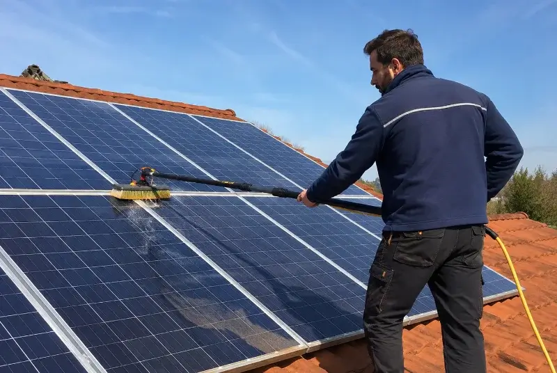 Nettoyage et entretien de panneaux solaires à Mouzeil